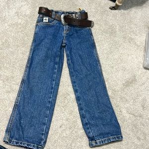 Boys Cinch Jeans worn once size 5R comes with the NOCONA Belt.